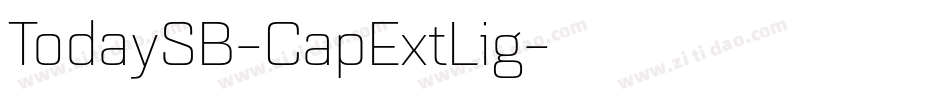 TodaySB-CapExtLig字体转换