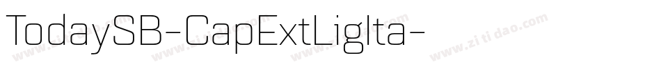 TodaySB-CapExtLigIta字体转换