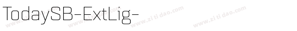 TodaySB-ExtLig字体转换