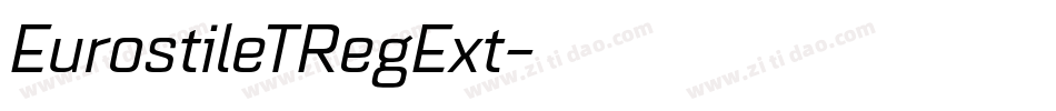 EurostileTRegExt字体转换