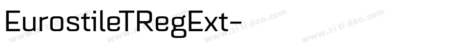 EurostileTRegExt字体转换