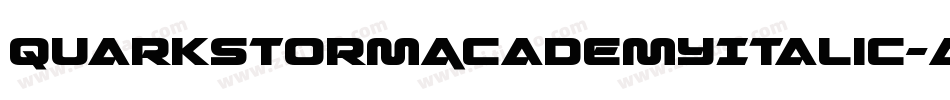 QuarkStormAcademyItalic-AMLL字体转换