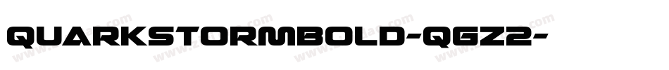 QuarkStormBold-qgZ2字体转换
