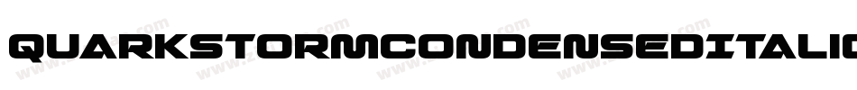 QuarkStormCondensedItalic-GmOq字体转换