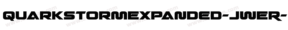 QuarkStormExpanded-jwER字体转换