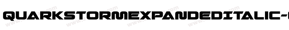 QuarkStormExpandedItalic-erw6字体转换