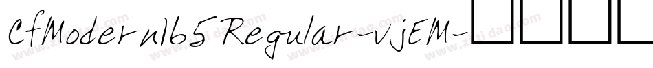 CfModern165Regular-vjEM字体转换