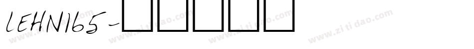 LEHN165字体转换