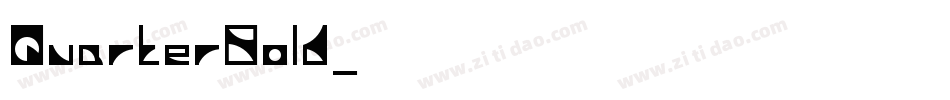 QuarterBold字体转换