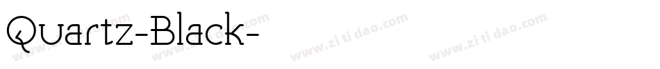 Quartz-Black字体转换