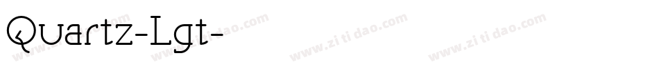 Quartz-Lgt字体转换