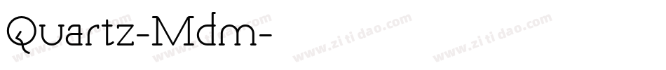 Quartz-Mdm字体转换