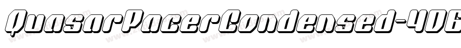 QuasarPacerCondensed-4D6W字体转换 QuasarPacerCondensed-4D6W字体转换