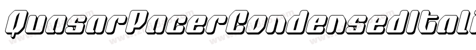 QuasarPacerCondensedItalic-0Z6G字体转换