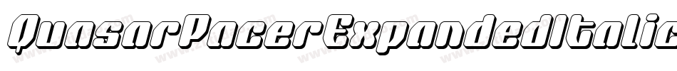QuasarPacerExpandedItalic-Wx5O字体转换 QuasarPacerExpandedItalic-Wx5O字体转换