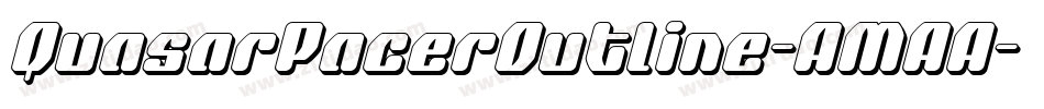 QuasarPacerOutline-AMAA字体转换