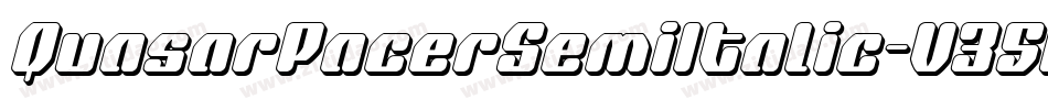 QuasarPacerSemiItalic-V35B字体转换