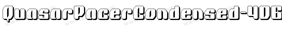 QuasarPacerCondensed-4D6W字体转换 QuasarPacerCondensed-4D6W字体转换