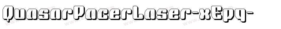 QuasarPacerLaser-xEpq字体转换