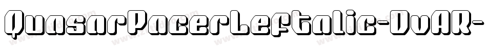 QuasarPacerLeftalic-DvAR字体转换