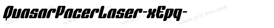 QuasarPacerLaser-xEpq字体转换