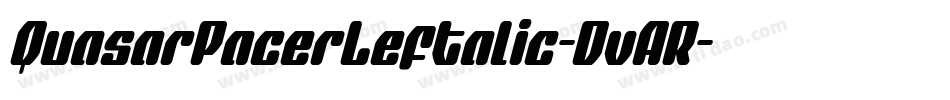 QuasarPacerLeftalic-DvAR字体转换
