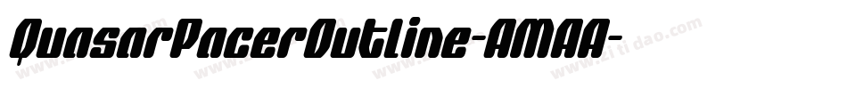 QuasarPacerOutline-AMAA字体转换