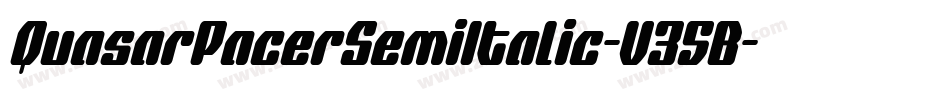 QuasarPacerSemiItalic-V35B字体转换