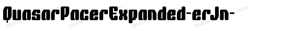 QuasarPacerExpanded-erJn字体转换 QuasarPacerExpanded-erJn字体转换