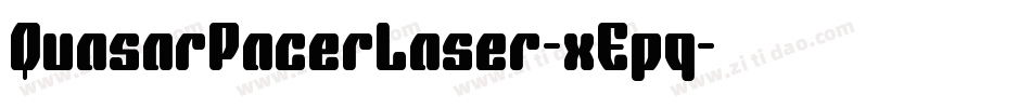 QuasarPacerLaser-xEpq字体转换