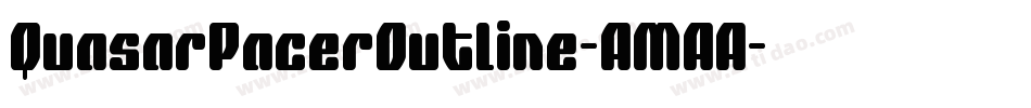 QuasarPacerOutline-AMAA字体转换