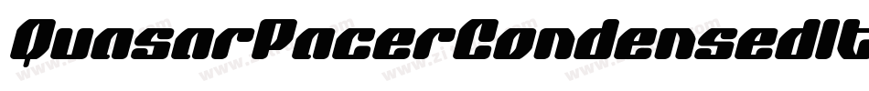 QuasarPacerCondensedItalic-0Z6G字体转换