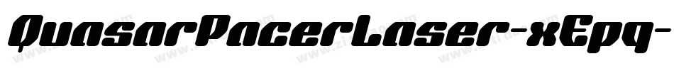 QuasarPacerLaser-xEpq字体转换