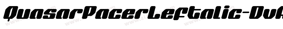 QuasarPacerLeftalic-DvAR字体转换