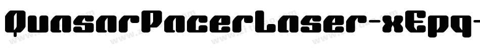 QuasarPacerLaser-xEpq字体转换