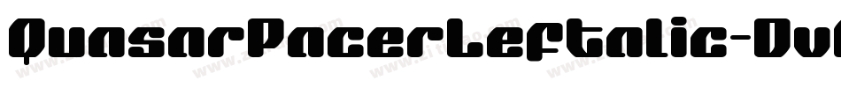 QuasarPacerLeftalic-DvAR字体转换
