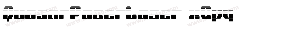 QuasarPacerLaser-xEpq字体转换