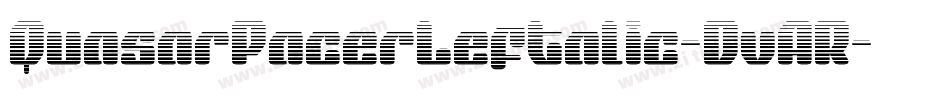 QuasarPacerLeftalic-DvAR字体转换