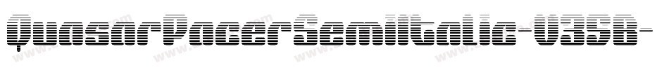 QuasarPacerSemiItalic-V35B字体转换