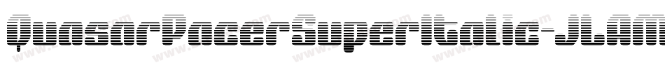 QuasarPacerSuperItalic-JLAM字体转换