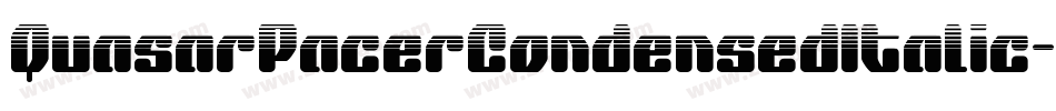 QuasarPacerCondensedItalic-0Z6G字体转换