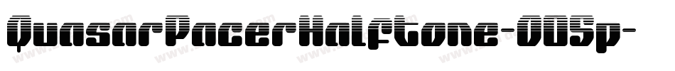 QuasarPacerHalftone-O05p字体转换