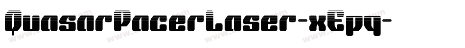 QuasarPacerLaser-xEpq字体转换