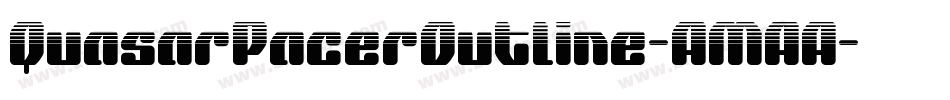 QuasarPacerOutline-AMAA字体转换