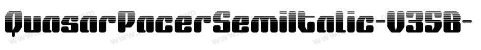 QuasarPacerSemiItalic-V35B字体转换