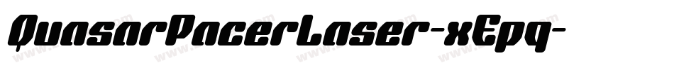 QuasarPacerLaser-xEpq字体转换