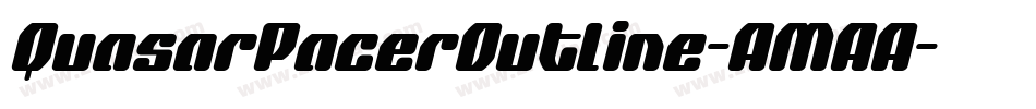 QuasarPacerOutline-AMAA字体转换