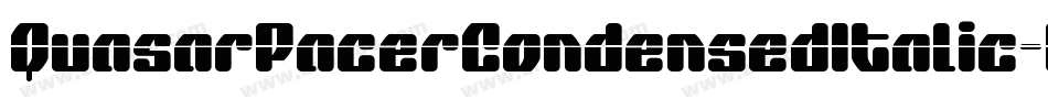 QuasarPacerCondensedItalic-0Z6G字体转换