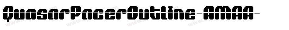 QuasarPacerOutline-AMAA字体转换