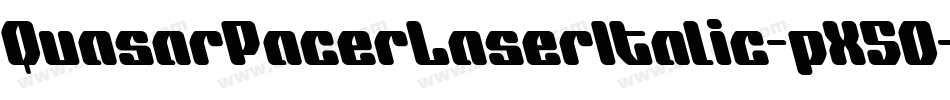 QuasarPacerLaserItalic-pX5O字体转换